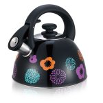 2.5 L Black & Flower Tea Kettle