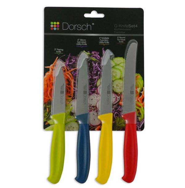Colorful Sharp Knife Set - 4 Pieces