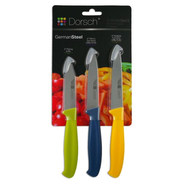 Colorful Sharp Knife Set - 3 Pieces