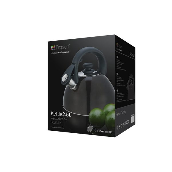 2.5 L Dark Grey Tea Kettle