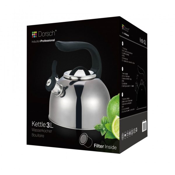 3 L Dark Metal Tea Kettle
