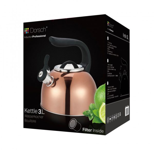 3 L Gold Steal Tea Kettle