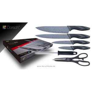 Marble Knife Set 6 pcs