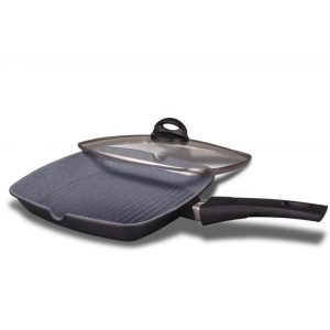 Dorsch Non-Stick Grill Pan with Lid - 28 cm
